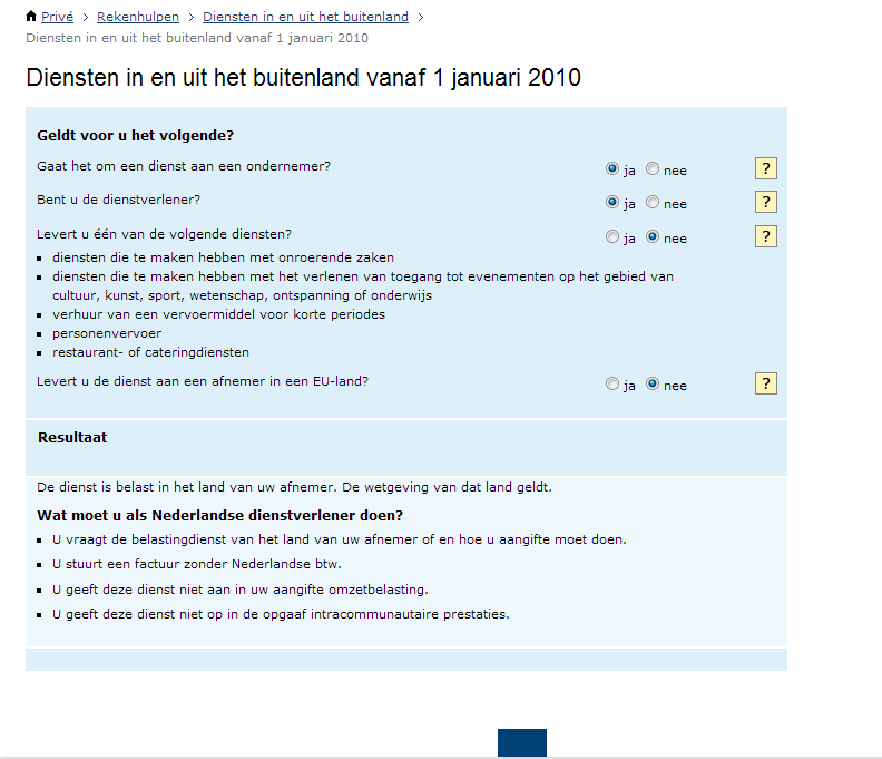 Een dienstverlening verrichten voor een ondernemer in China