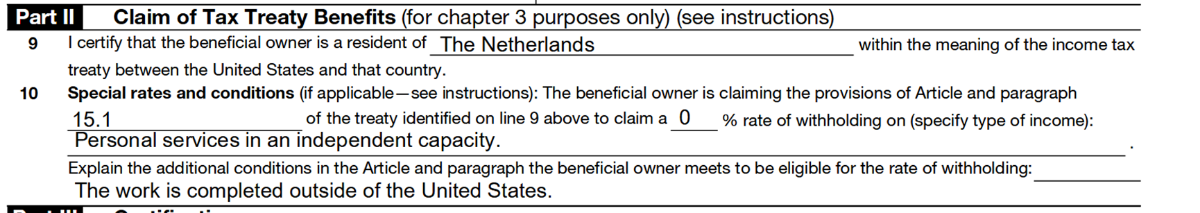 Zie ik belastingtechnisch iets over het hoofd m.b.t. ZZP inkomsten uit Amerika?
