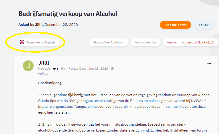 Online Liquor store/webshop in the Netherlands - slijterij