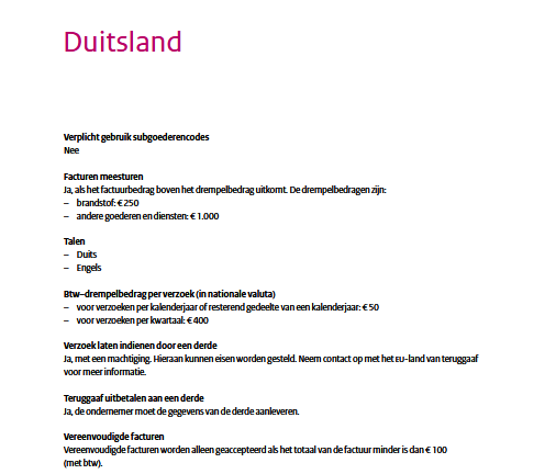 Buitenlandse btw terugvragen