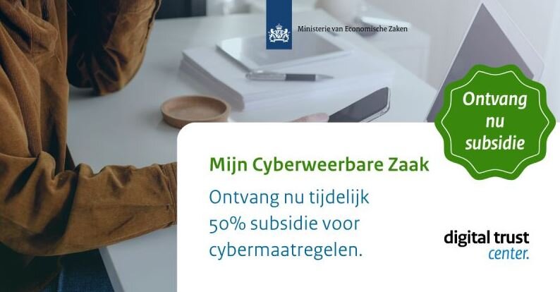 Ondernemers opgelet! De Mijn Cyberweerbare Zaak-subsidie is weer geopend.